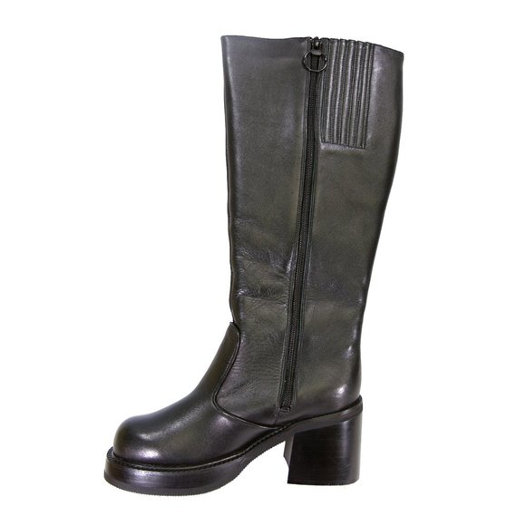 👢Peerage Terri Women's Wide Width Side Zip Leather Knee High Boots👢 - Picture 2 of 5
